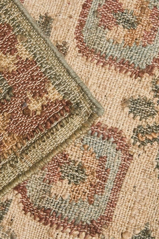 Джутовый ковер с цветочным принтом- Заказать в России