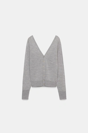Кардиган с V-образным вырезом