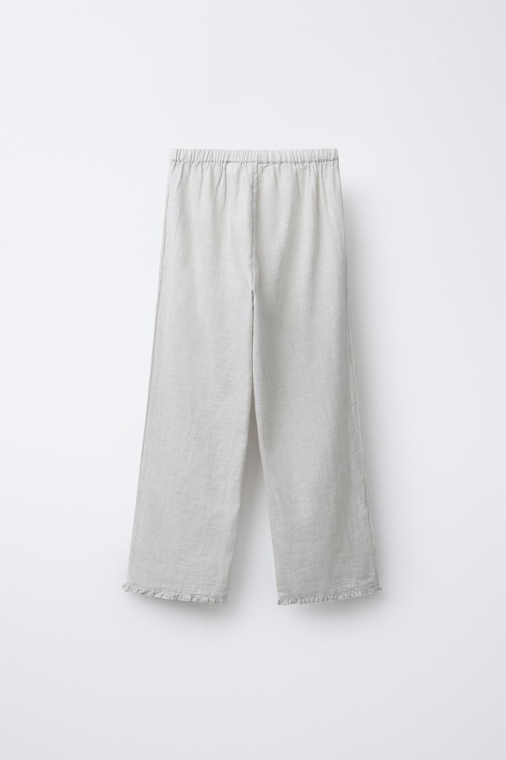 6-14 ЛЕТ/ПИЖАМА С ВЫШИВКОЙ «ЦВЕТЫ»