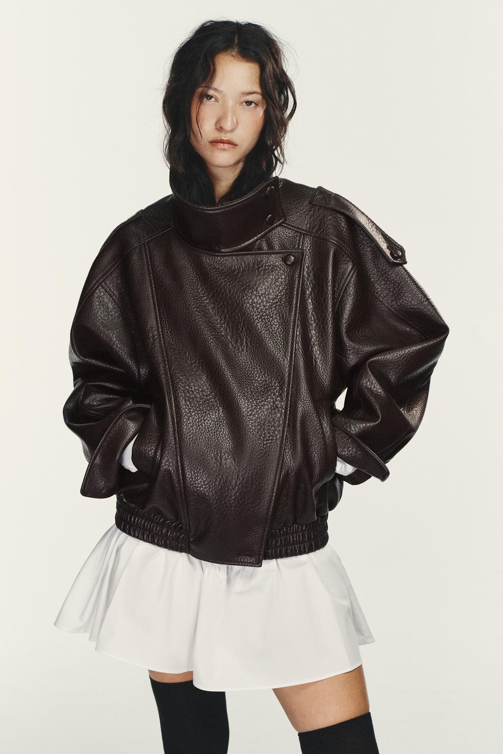 КУРТКА ИЗ ИСКУССТВЕННОЙ КОЖИ