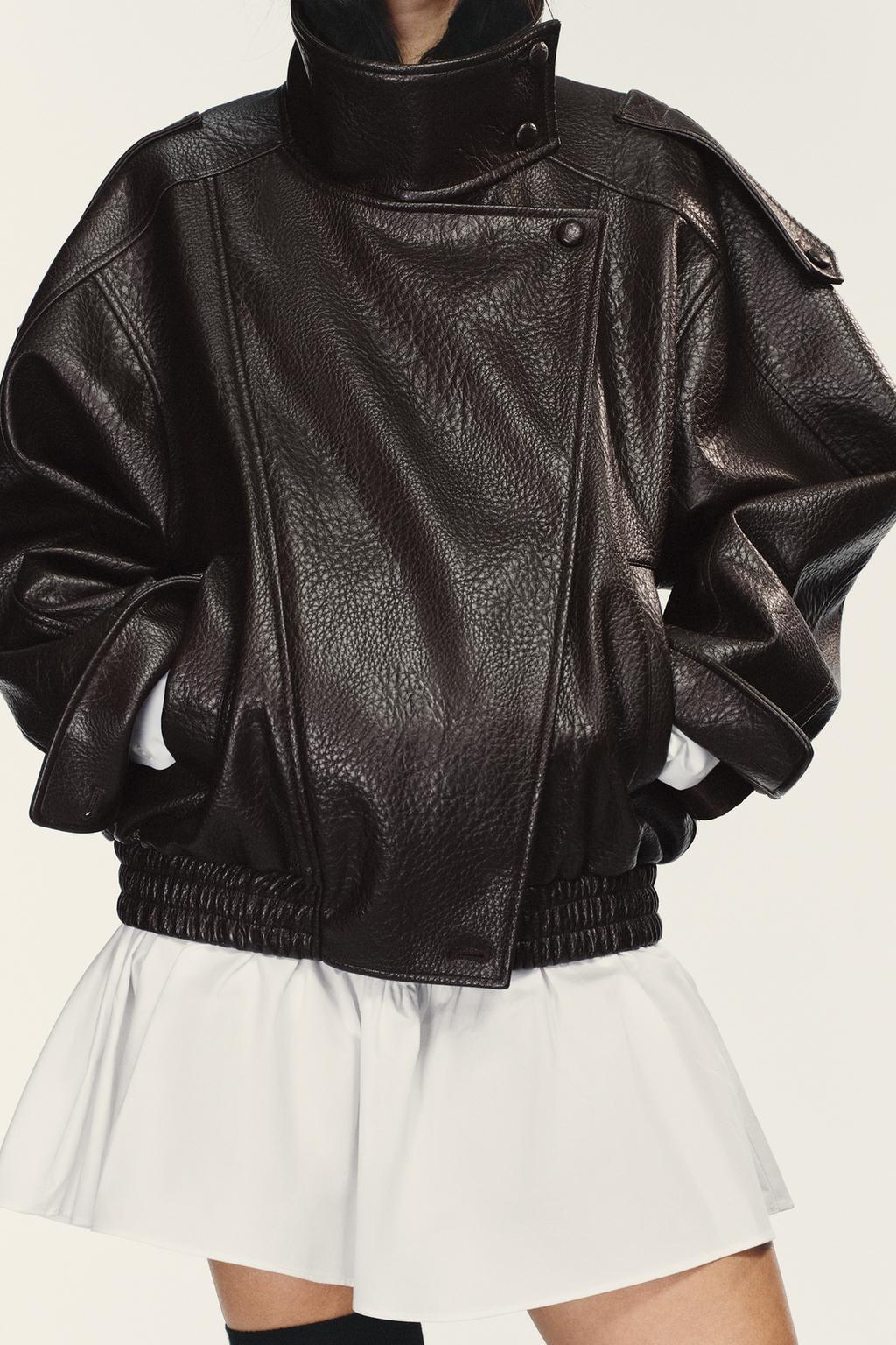 КУРТКА ИЗ ИСКУССТВЕННОЙ КОЖИ