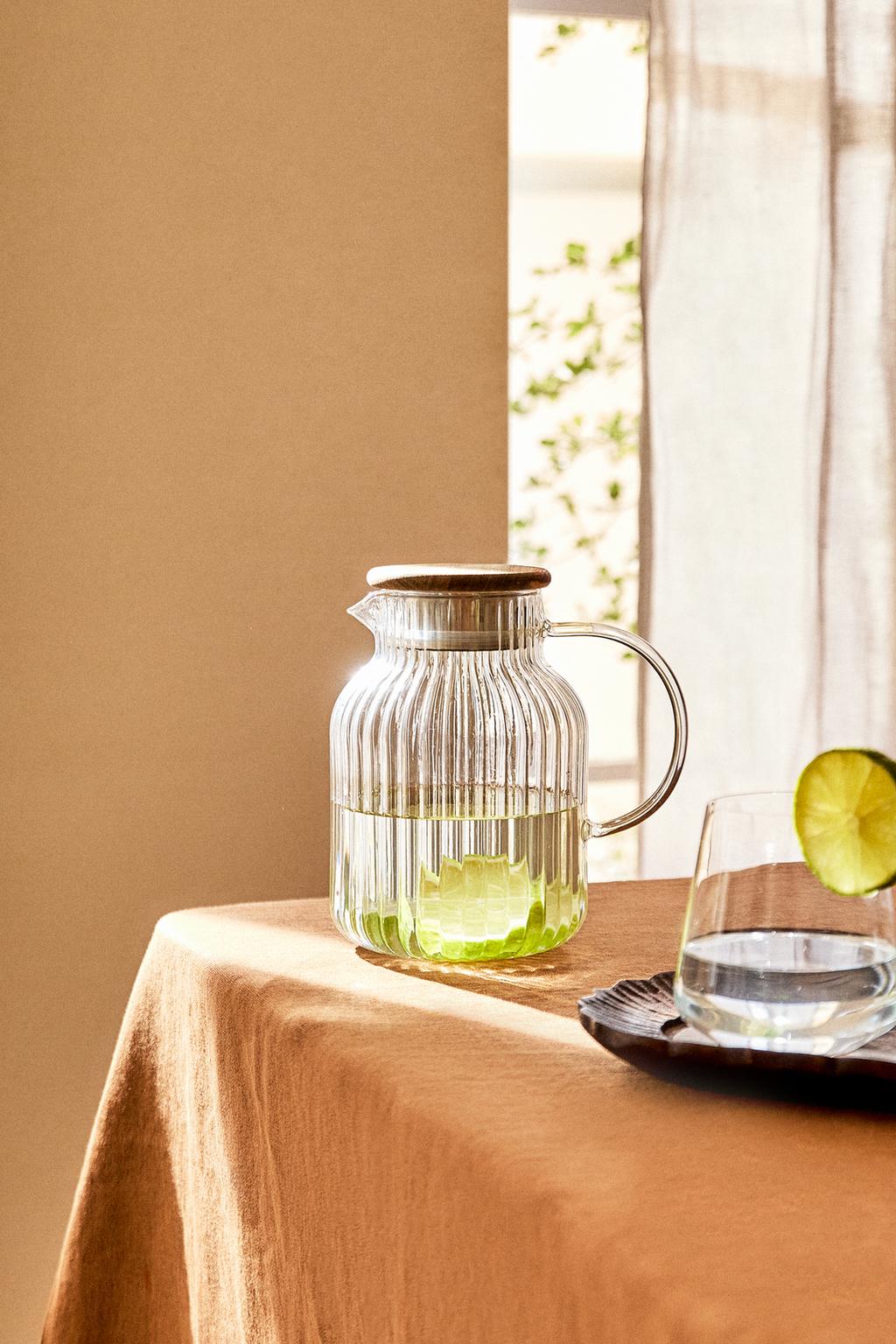 Стеклянная кувшин с фильтром из боросиликатного стекла