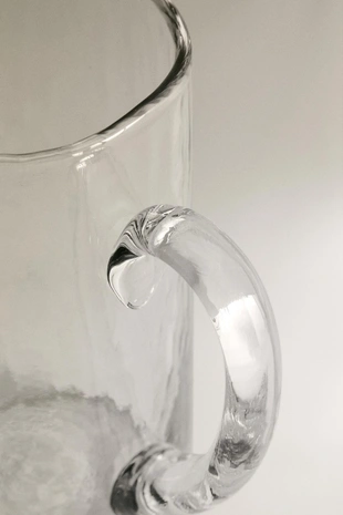 Стеклянная кувшин с молотковым эффектом- Заказать в России