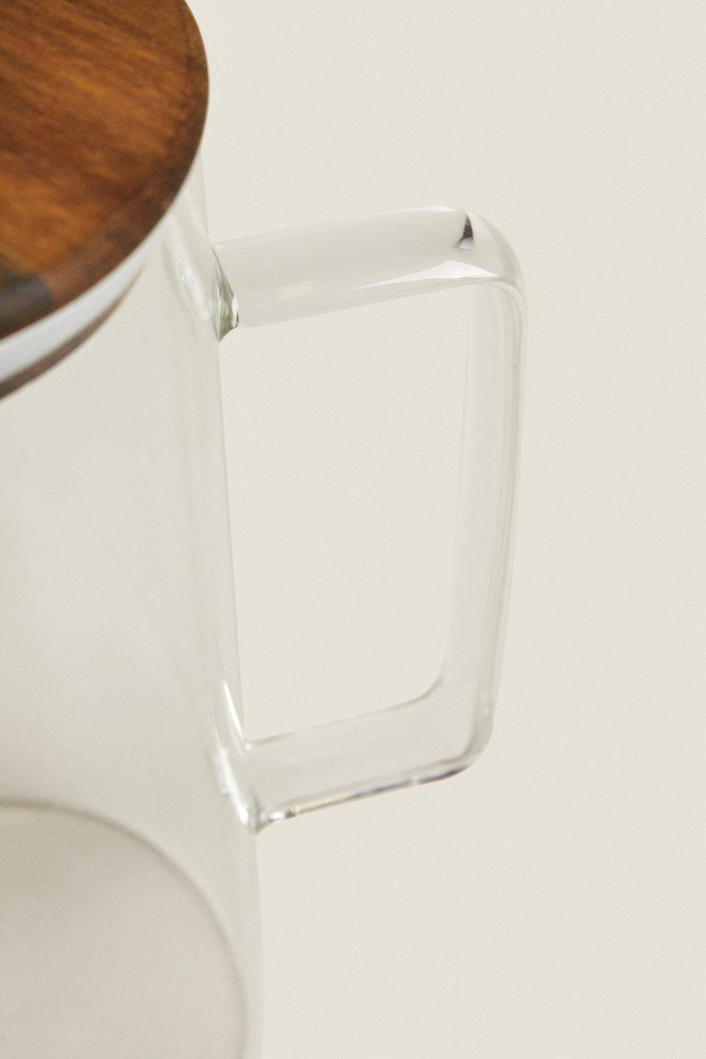 Кувшин из боросиликатного стекла с крышкой