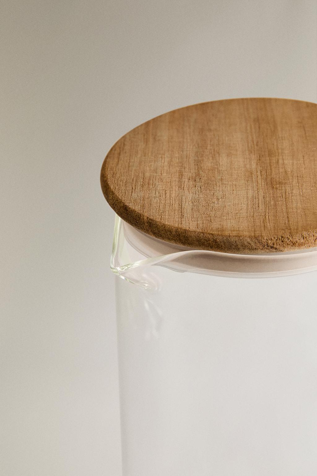 Кувшин из боросиликатного стекла с крышкой