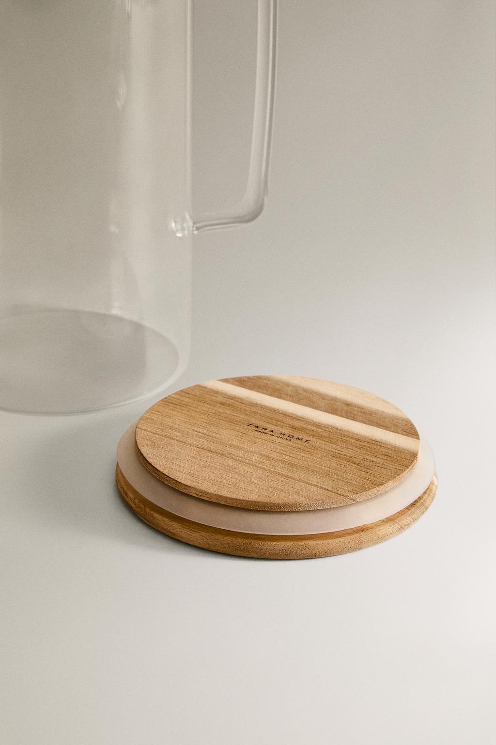 Кувшин из боросиликатного стекла с крышкой