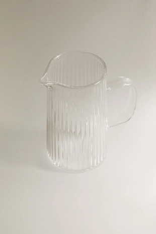 Молочник из боросиликатного стекла с объемным узором- Заказать в России