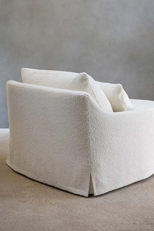 Чехол для двуспального дивана 01 из букле- Заказать в России