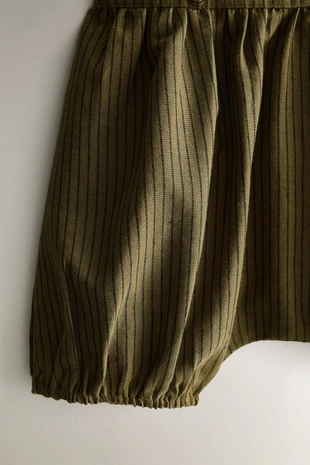 Ползунки в полоску с лямками- Заказать в России