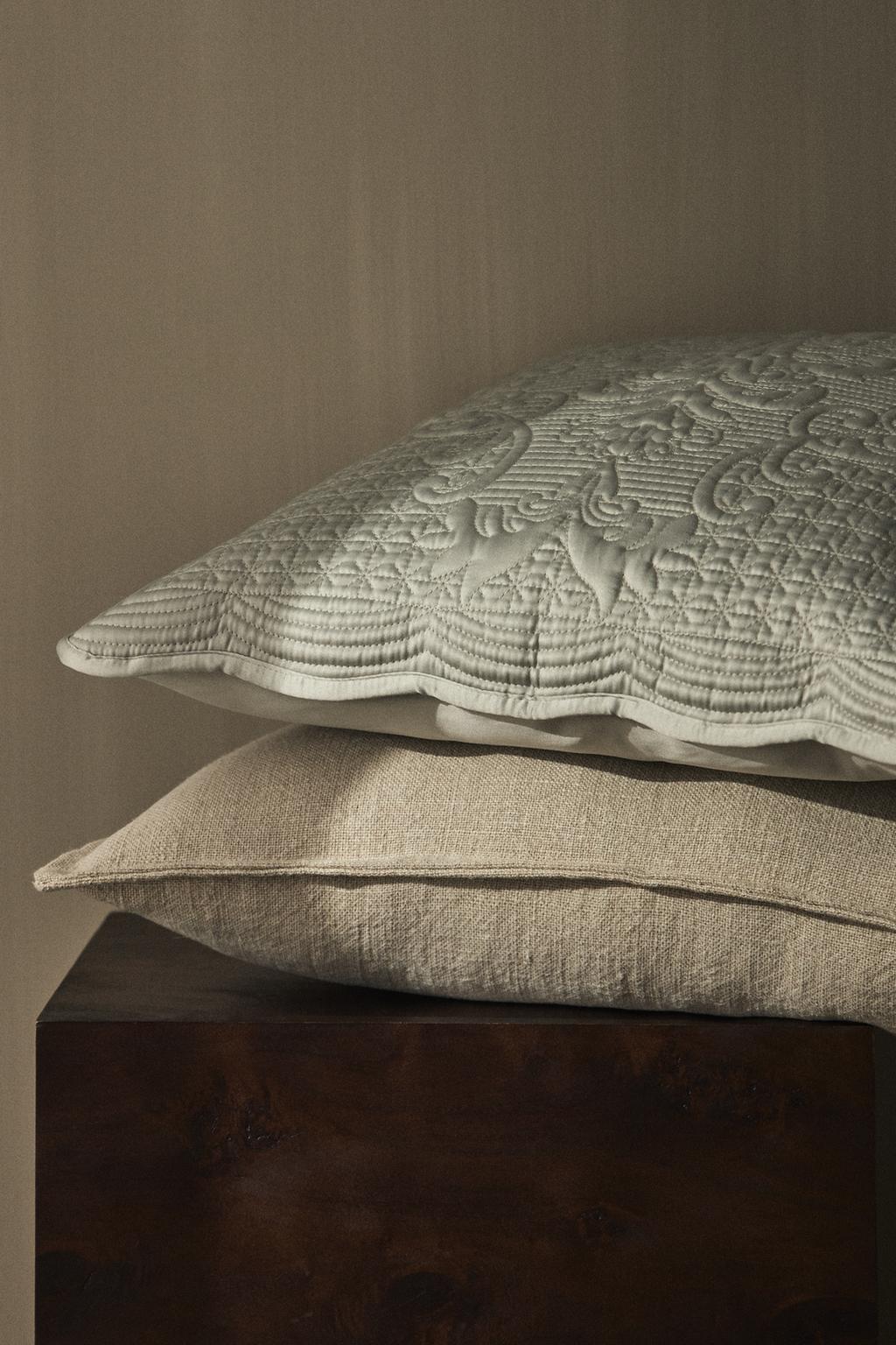 Стеганая наволочка для одеял с объемным узором