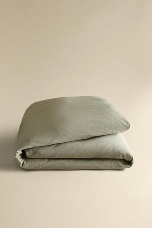 Покрывало из полосатого сирсакерового хлопка- Заказать в России