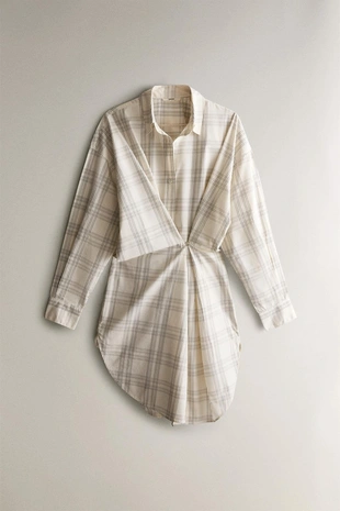 Длинная рубашка в полоску- Заказать в России