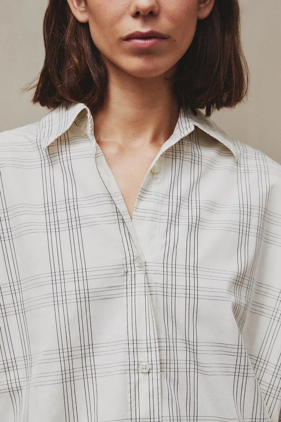 Длинная рубашка в полоску