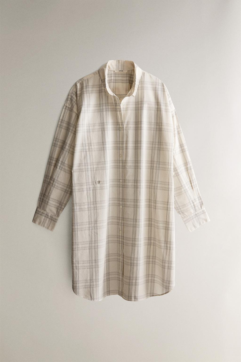 Длинная рубашка в полоску