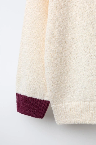 Трикотажное поло с воротником в рубчик- Заказать в России