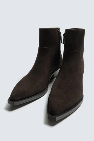 Ковбойские сапоги с острым носом- Заказать в России