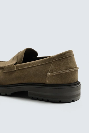 Кожаные лоферы с планкой- Заказать в России