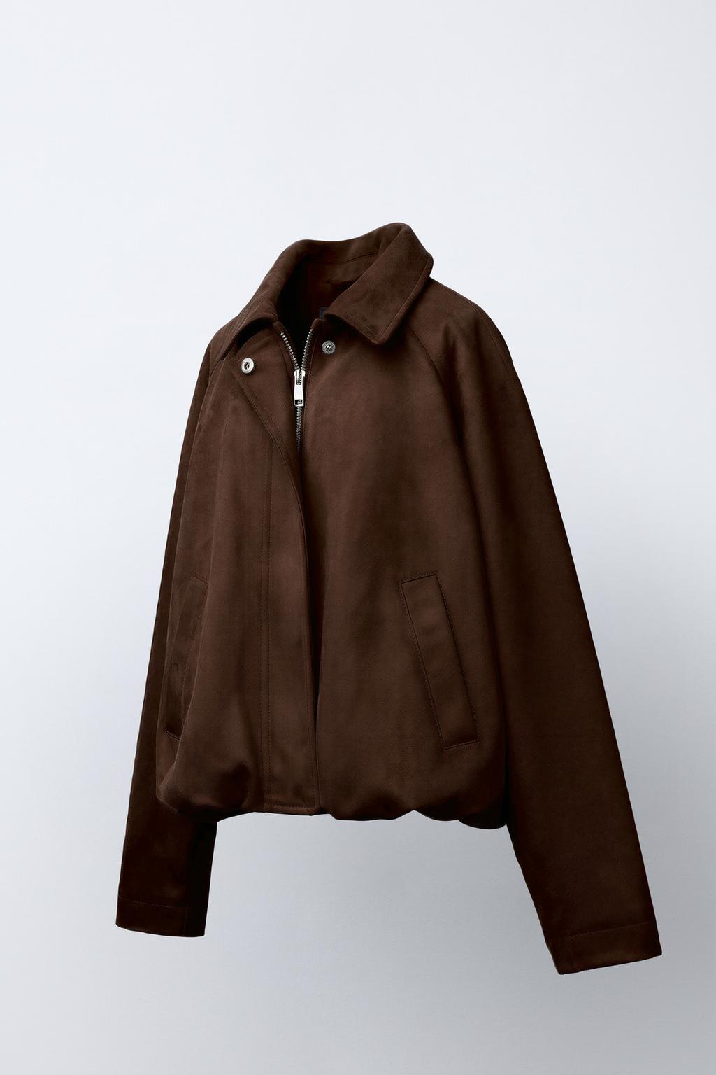 БОМБЕР ИЗ ИСКУССТВЕННОЙ ЗАМШИ