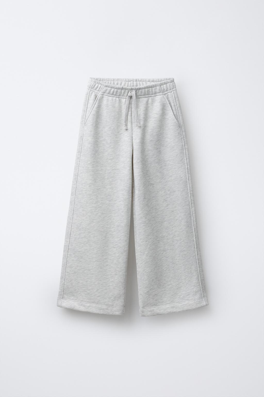 БРЮКИ WIDE LEG ИЗ МЯГКОЙ ТКАНИ СО ЗВЕЗДАМИ