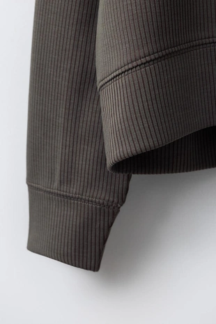 Бомбер в рубчик с модалом- Заказать в России