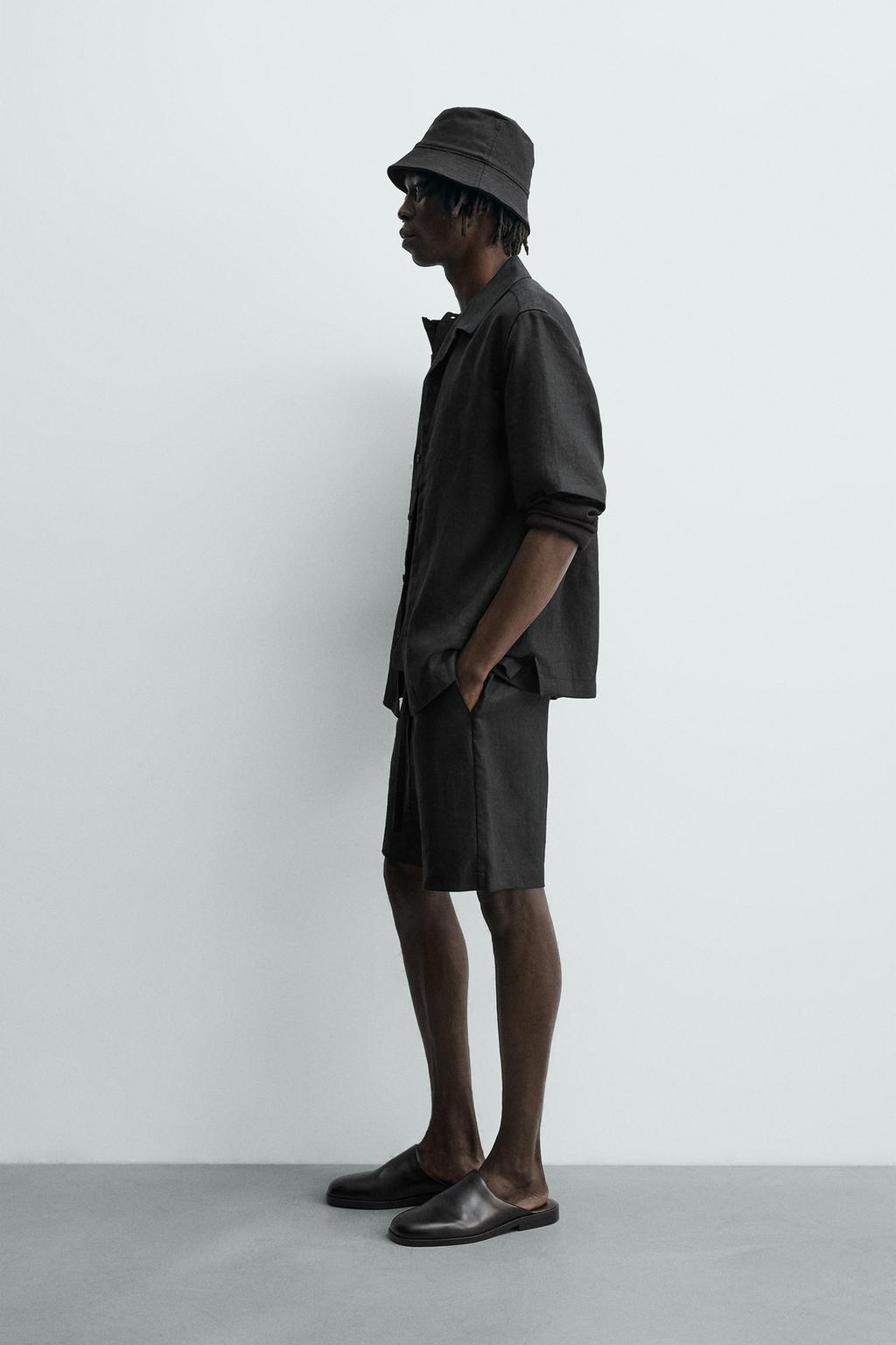 ШОРТЫ RELAXED FIT ИЗ 100% ЛЬНА