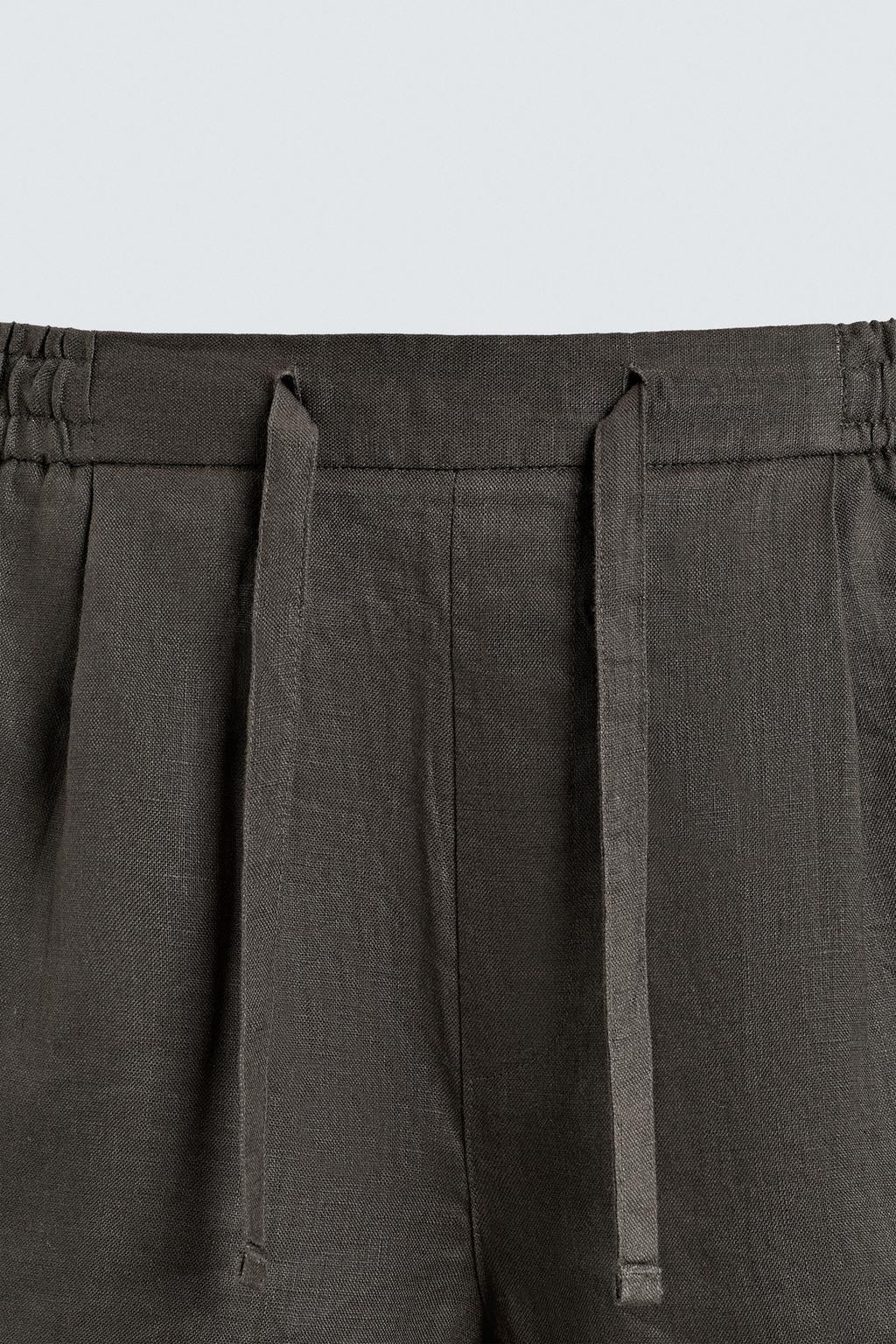 ШОРТЫ RELAXED FIT ИЗ 100% ЛЬНА