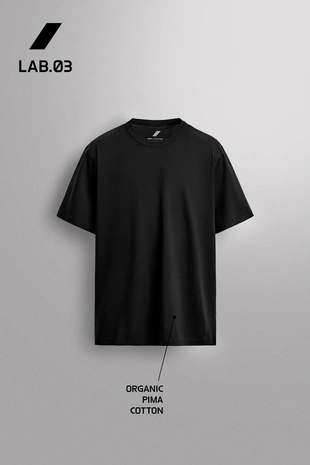 Футболка из технической ткани со смесью хлопка- Заказать в России