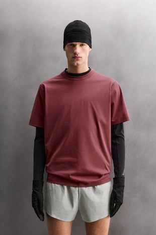 Футболка из технической ткани со смесью хлопка- Заказать в России