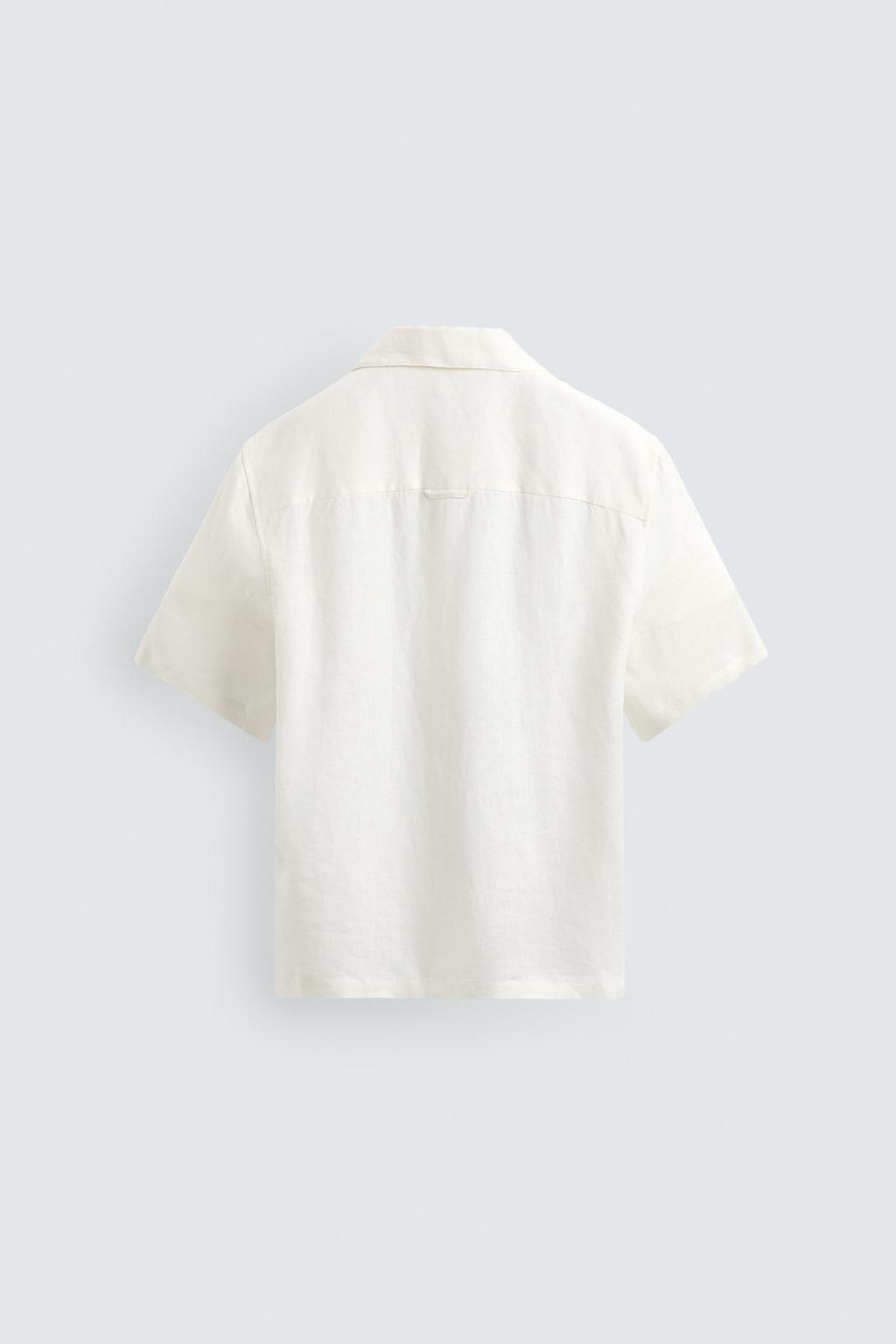 РУБАШКА СВОБОДНОГО КРОЯ ИЗ 100% ЛЬНА