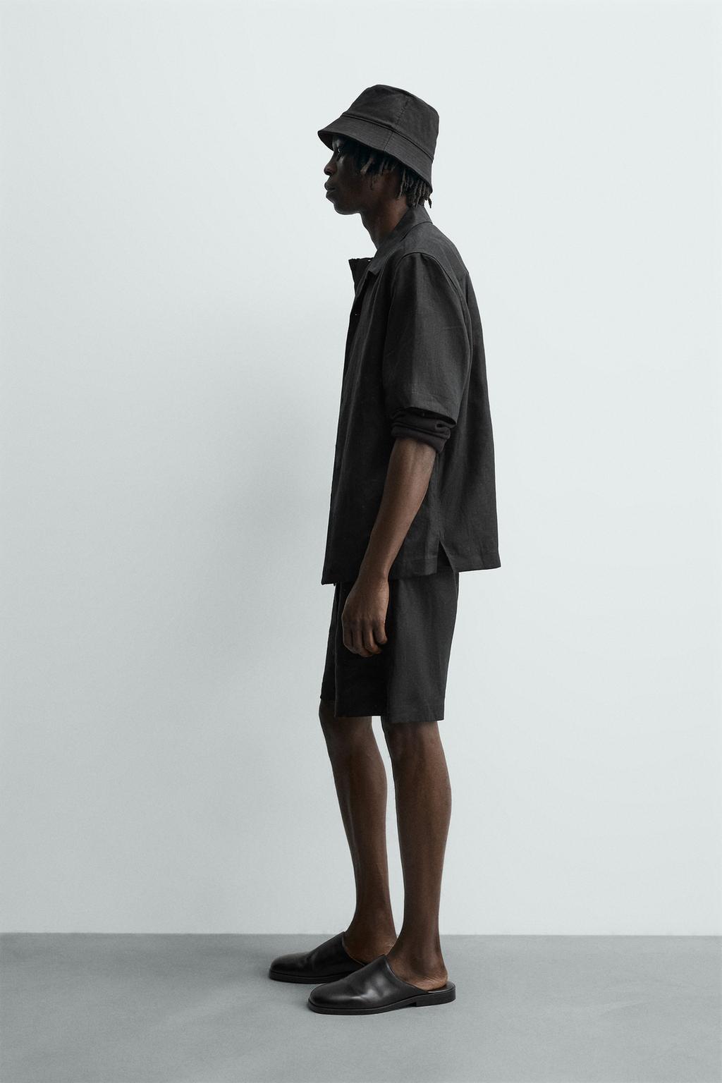 РУБАШКА СВОБОДНОГО КРОЯ ИЗ 100% ЛЬНА