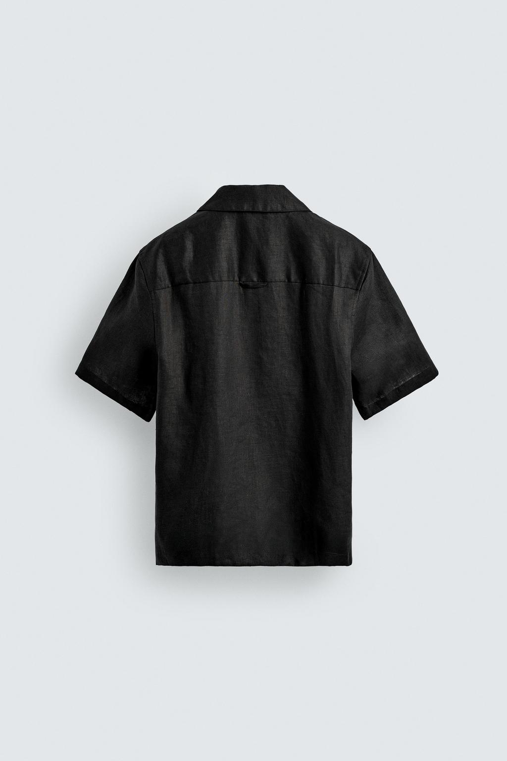 РУБАШКА СВОБОДНОГО КРОЯ ИЗ 100% ЛЬНА