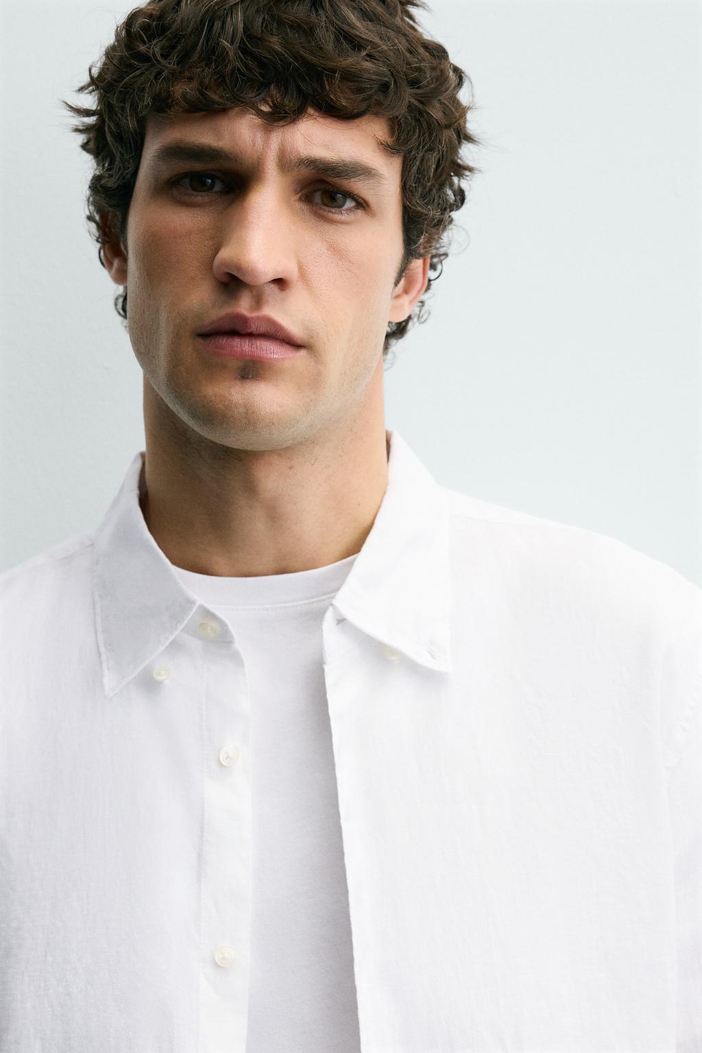 РУБАШКА REGULAR FIT ИЗ 100% ЛЬНА