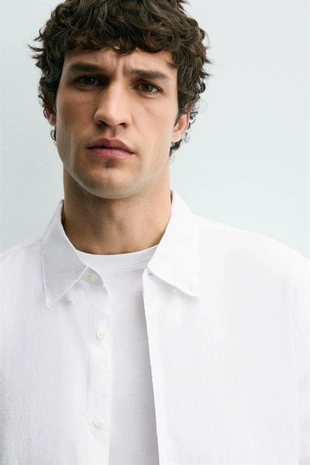 Рубашка REGULAR FIT из 100% льна- Заказать в России