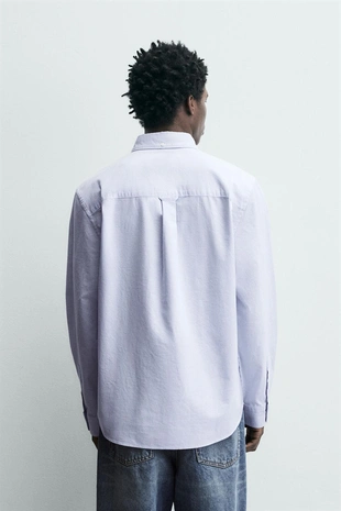 Рубашка оксворд с текстурой