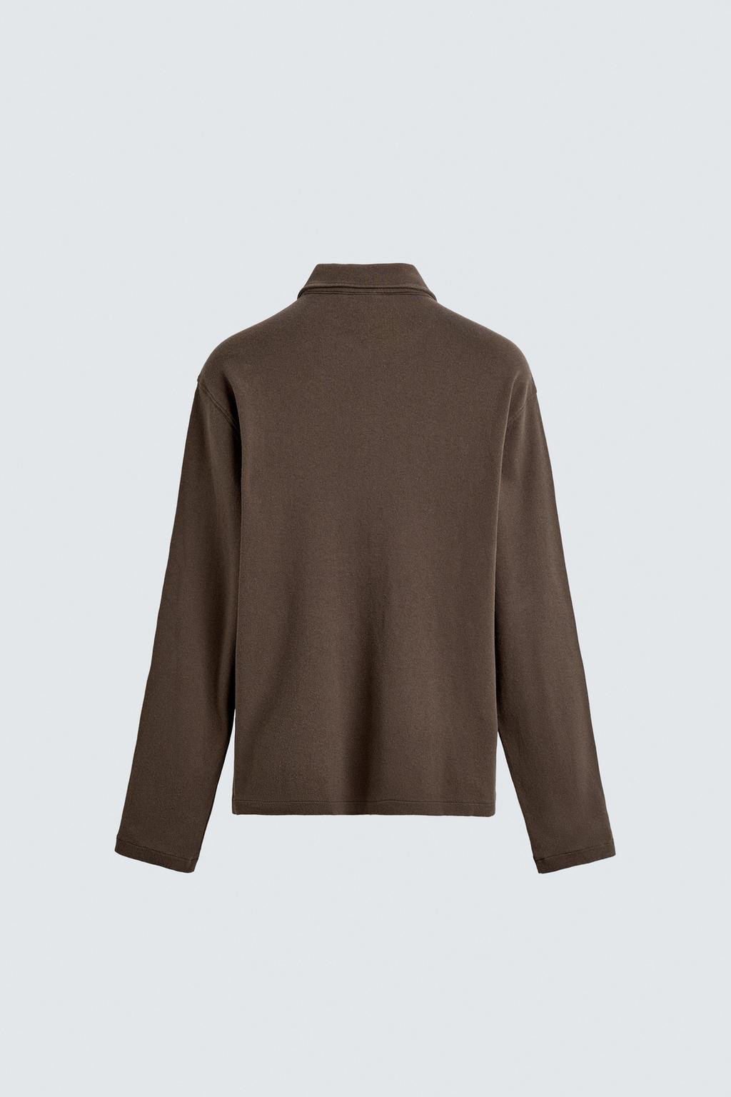 ПОЛО ИЗ ХЛОПКА С ВОРСИСТОЙ ТЕКСТУРОЙ