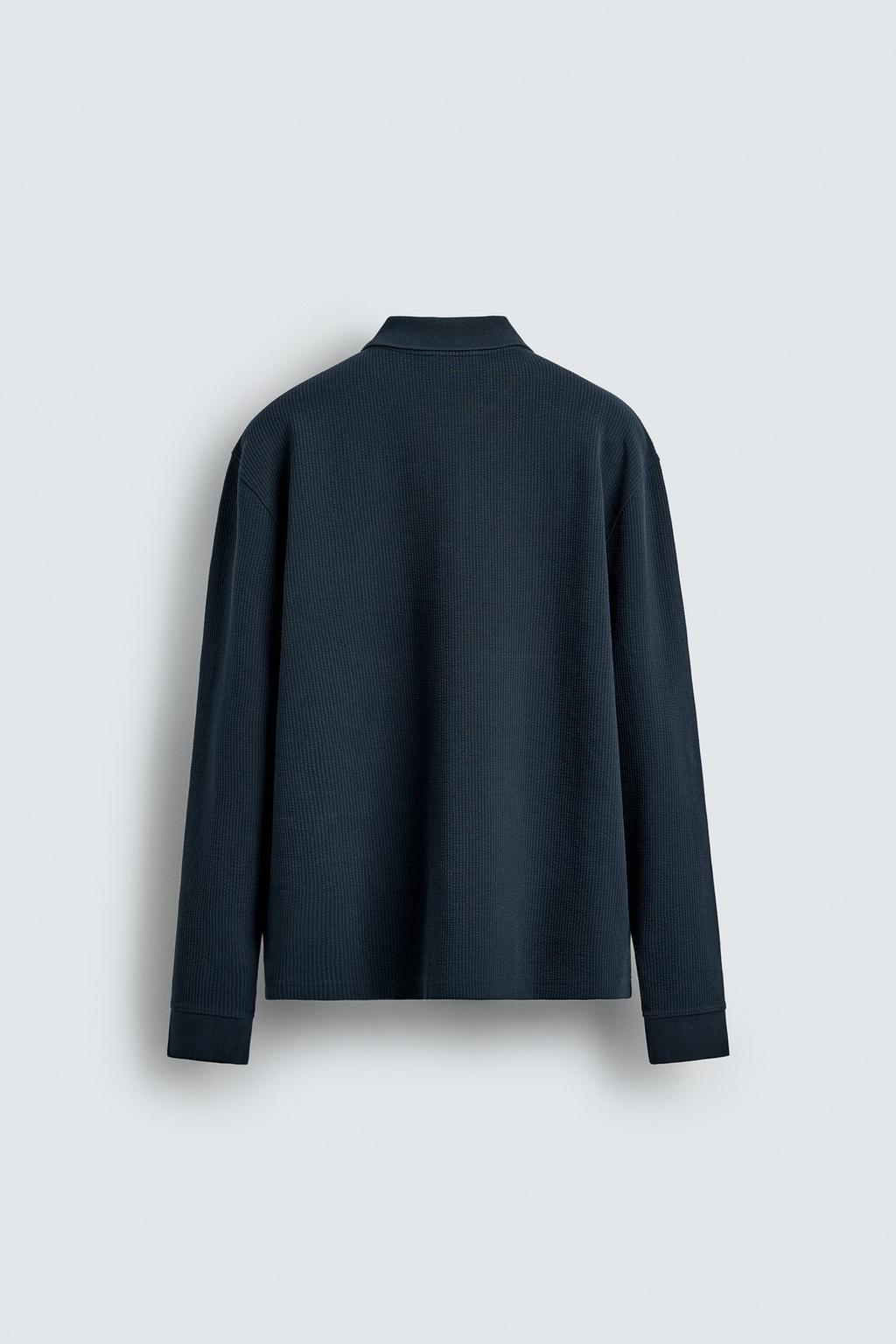 ПОЛО В ПОЛОСКУ ИЗ РЕЛЬЕФНОГО ТРИКОТАЖА