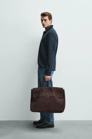 Поло в полоску из рельефного трикотажа