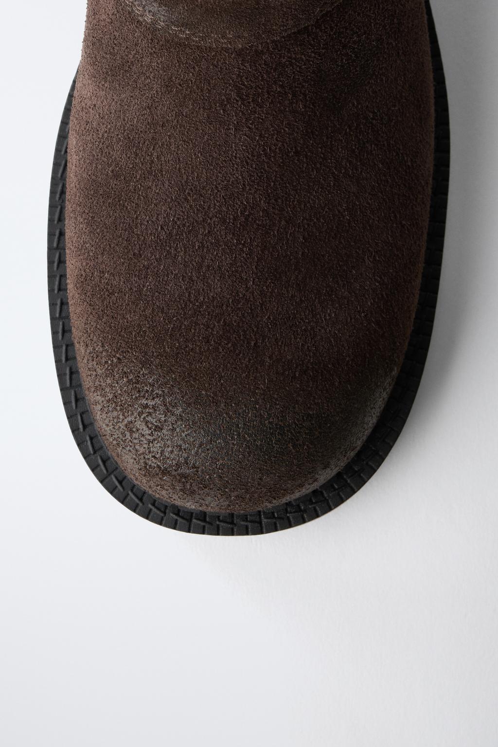 КОЖАНЫЕ БОТИНКИ С ПРЯЖКАМИ