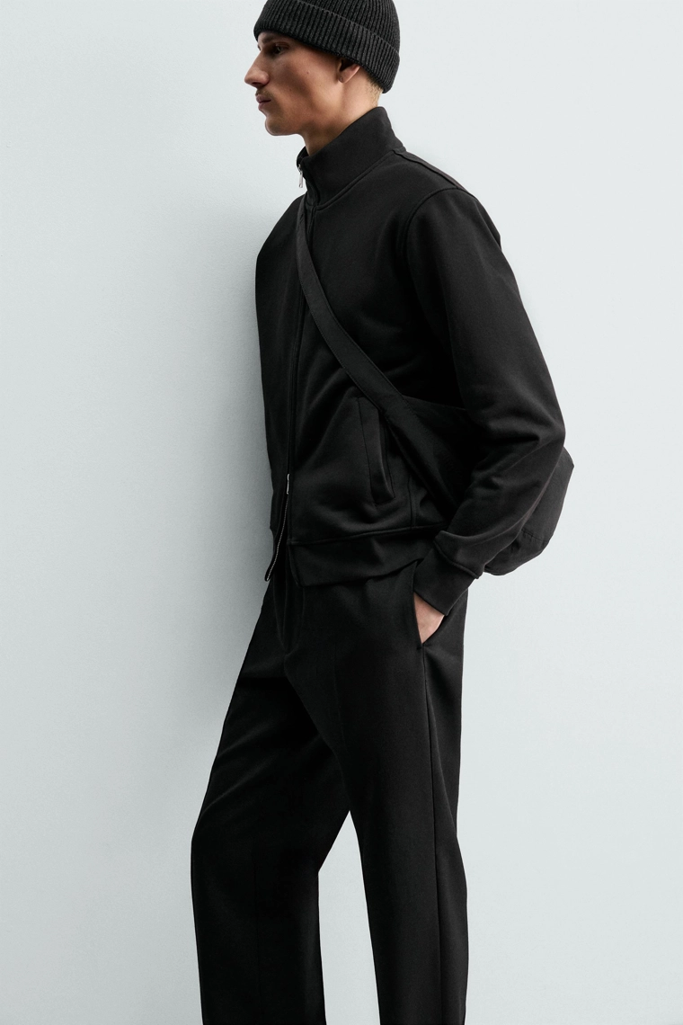 Толстовка с молнией тяжелого веса из коллекции origins