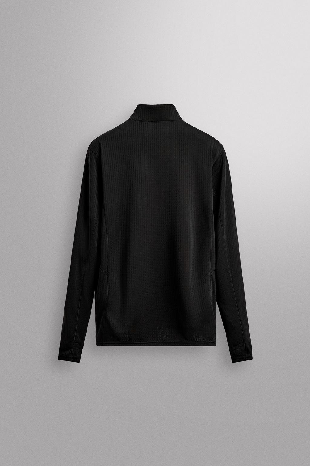 ТОЛСТОВКА С ВОРОТНИКОМ НА МОЛНИИ И КОМБИНИРОВАННЫМ КАРМАНОМ