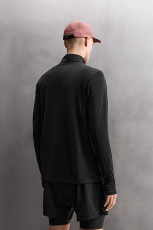 Толстовка с воротником на молнии и комбинированным карманом- Заказать в России