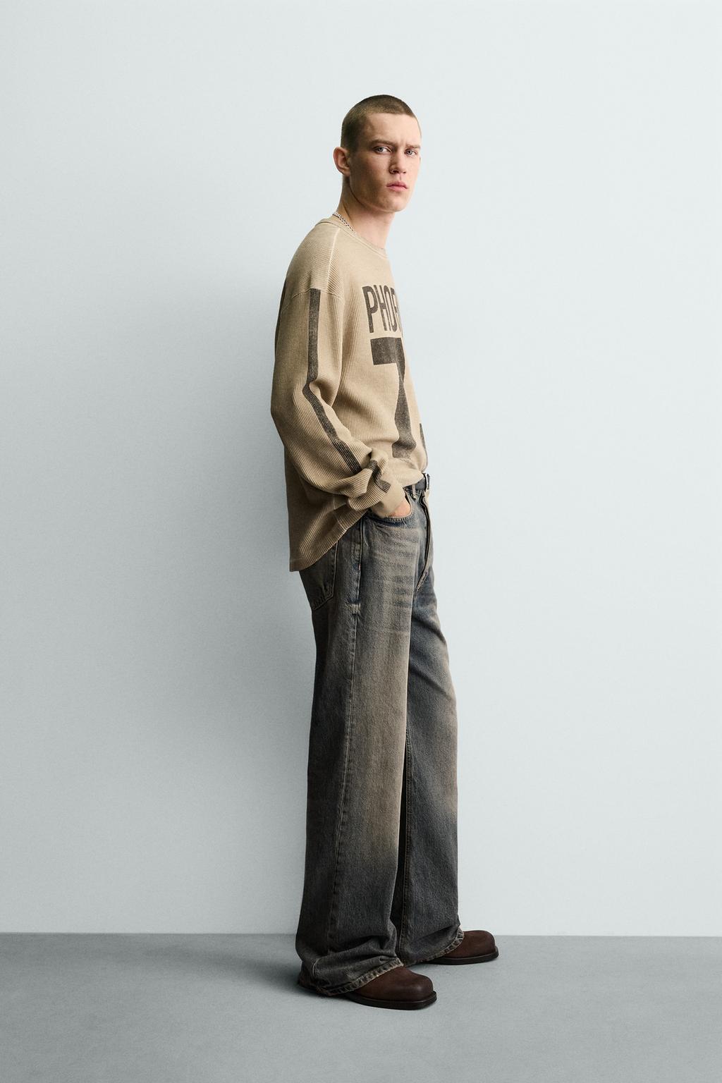 ТОЛСТОВКА С ВАФЕЛЬНОЙ СТРУКТУРОЙ И ПРИНТОМ