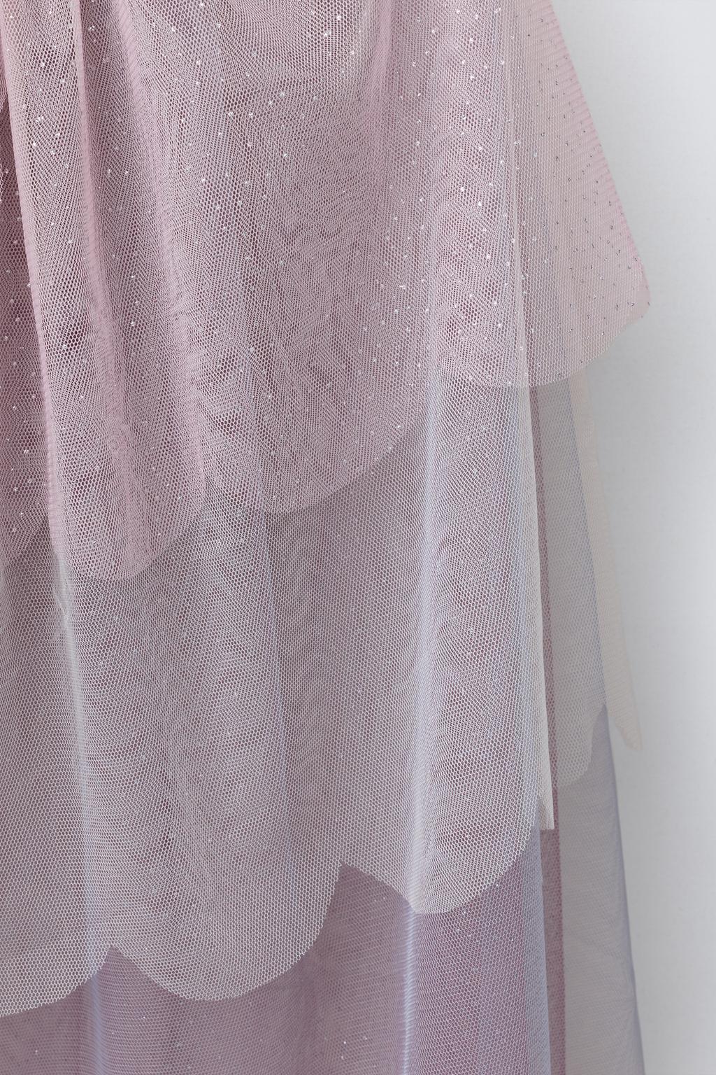 НАКИДКА ИЗ ТЮЛЯ С БЛЕСТКАМИ КОСТЮМ «ФЕЯ-БАБОЧКА»