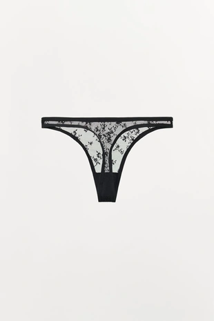 Кружевные трусы-танга- Заказать в России