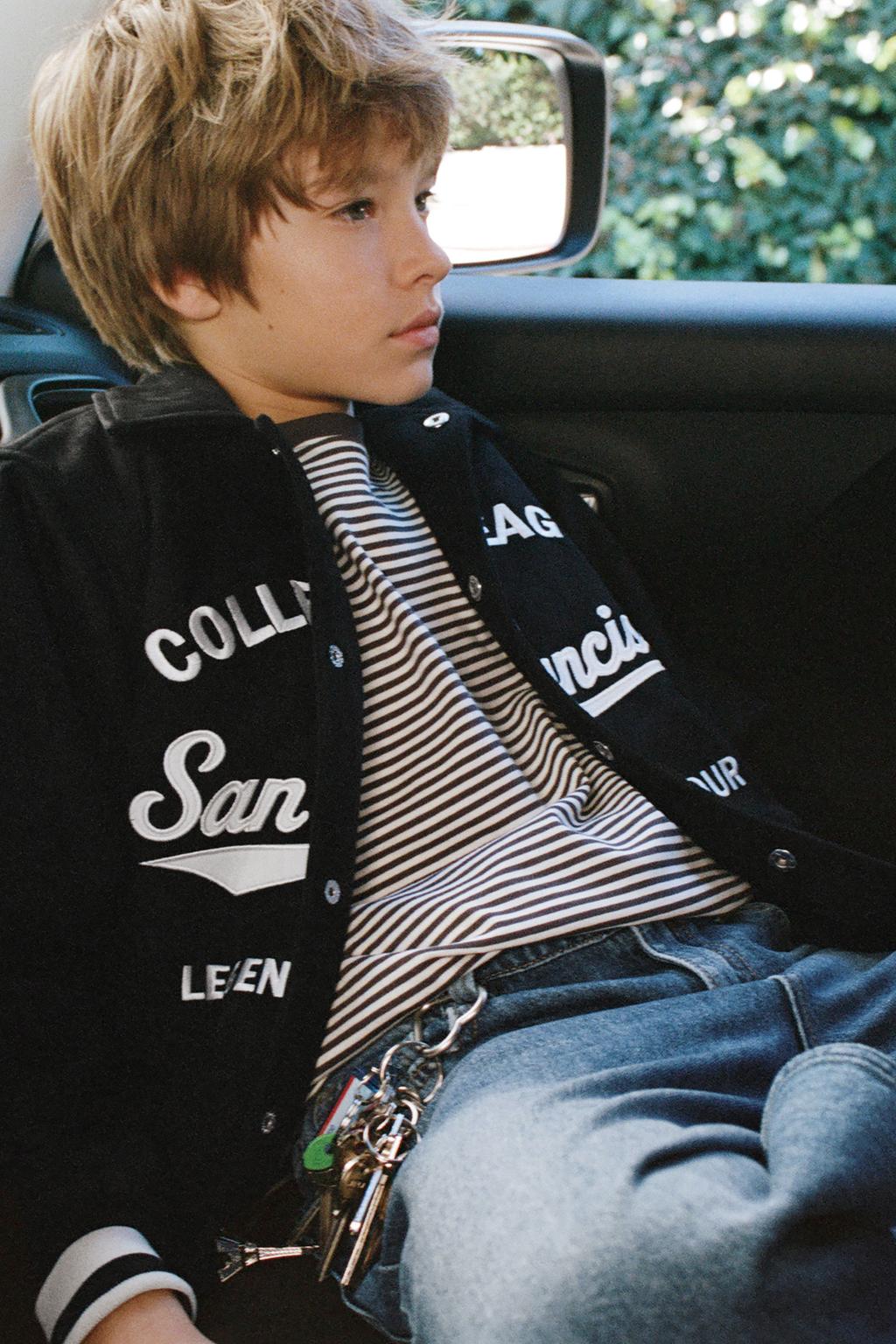 ФУТБОЛКА HEAVY WEIGHT В ПОЛОСКУ С ВЫШИТЫМ ТЕКСТОМ