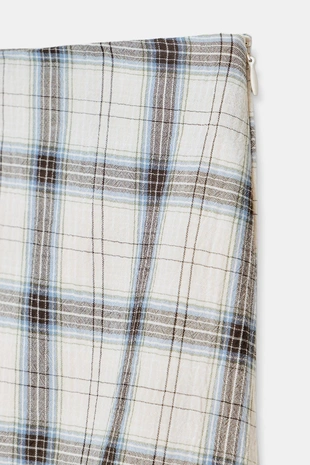 Юбка в клетку асимметричного кроя- Заказать в России