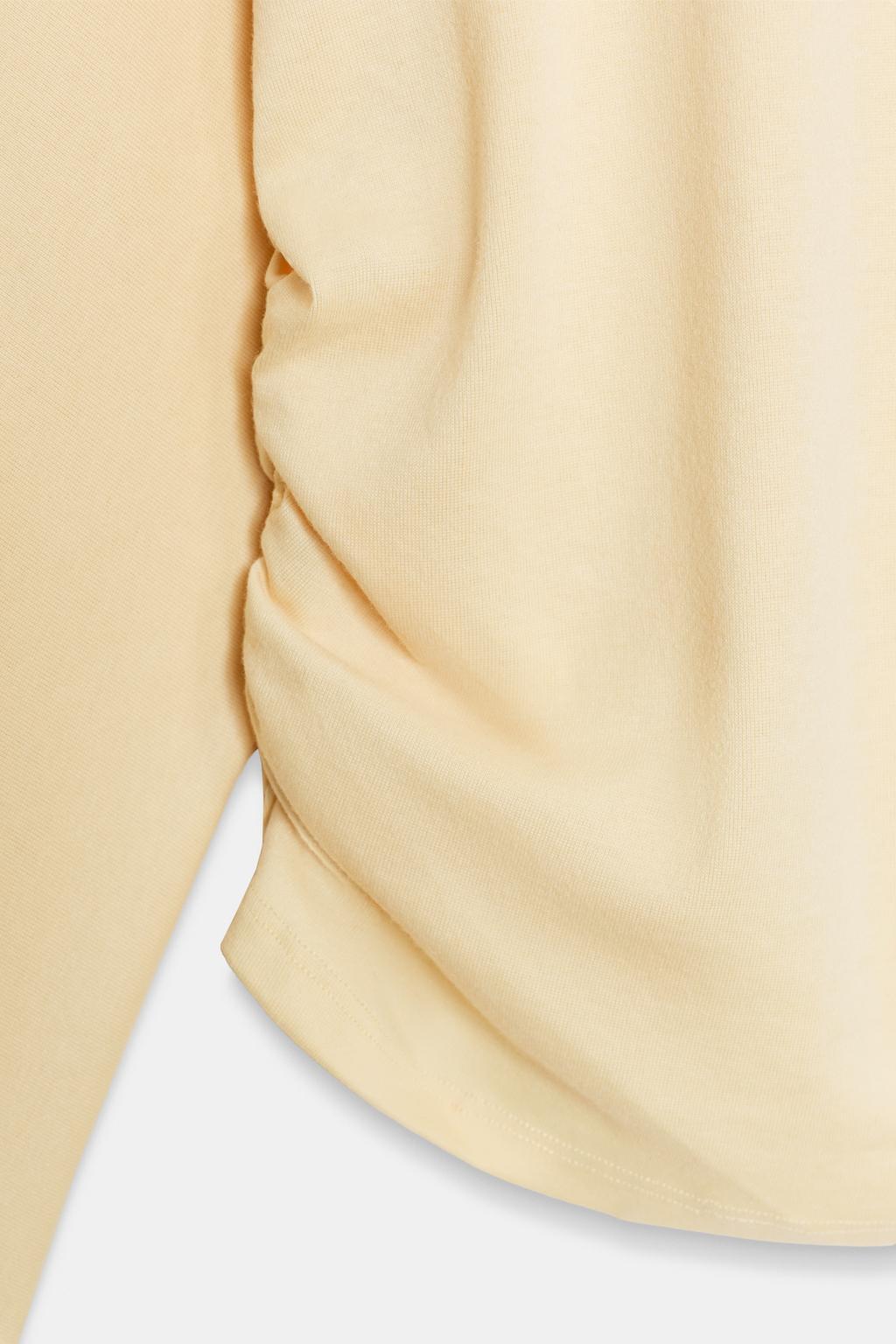 ФУТБОЛКА С БОКОВОЙ ДРАПИРОВКОЙ