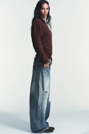 Футболка с боковой драпировкой