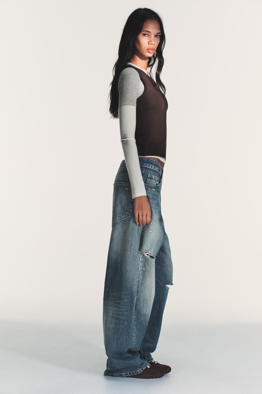 ФУТБОЛКА С ЭФФЕКТОМ ТРОЙНОГО СЛОЯ И ДЛИННЫМИ РУКАВАМИ