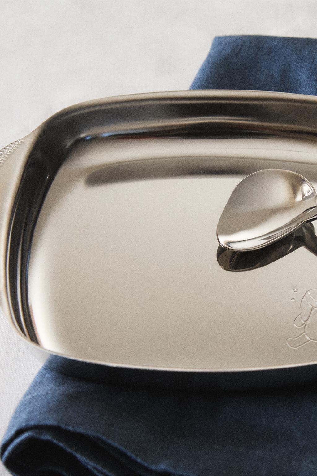 Детский кроличья металлическая тарелка